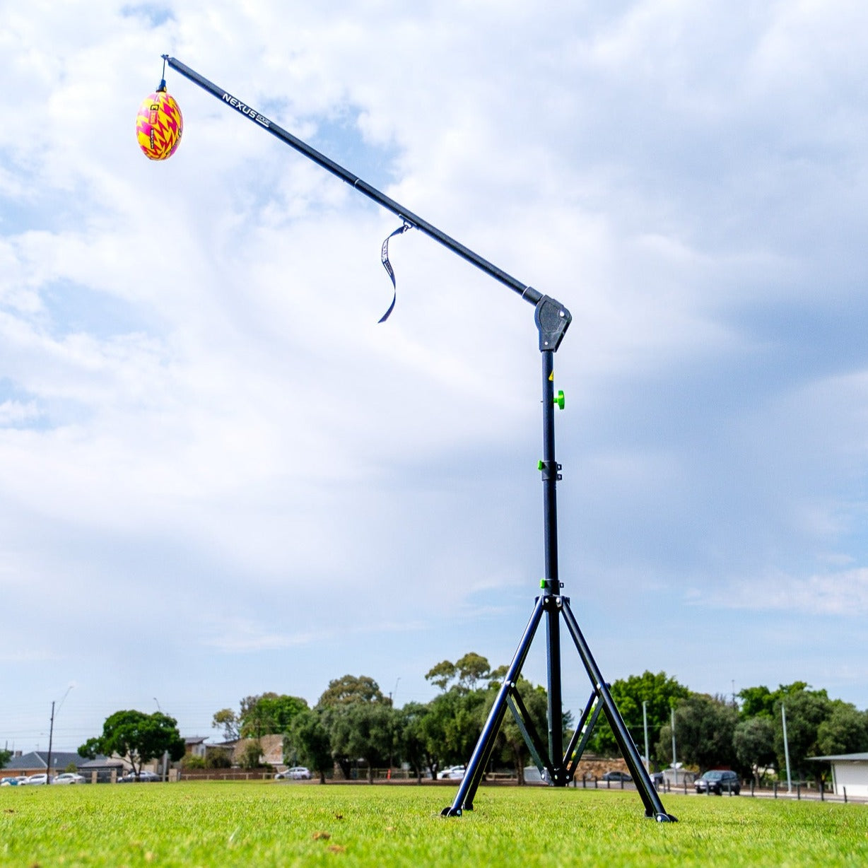 Nexus Edge with football setup on oval