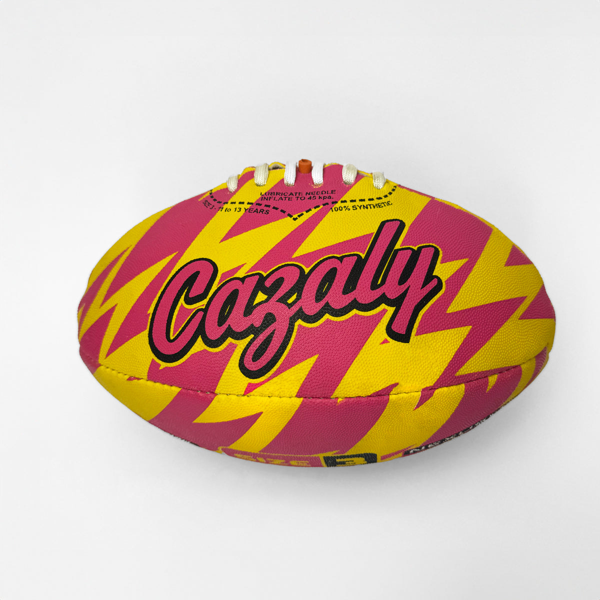 Nexus Edge Cazaly Football in pink and yellow